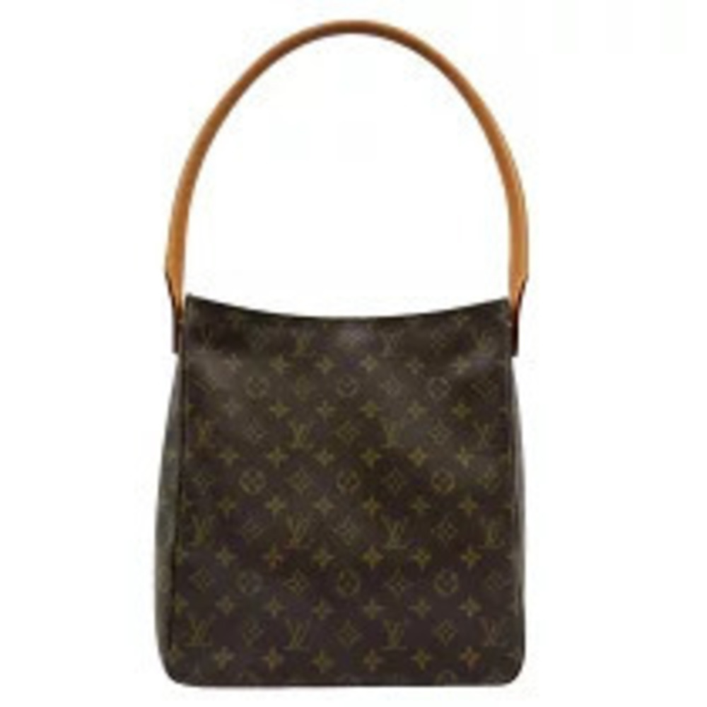 Louis Vuitton Looping Brown Monogram Leather Tote Bag